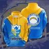 Moletom Masculino 3D Quente da Moda Transfronteiriço Estampado Super Bowl Americano Moletom de Rua Masculino Outono e Inverno Moletom