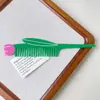 Novo Pente Flor Tulipa em Formato de Animal, Criativo e Divertido, Pente de Maquiagem de Acetato Vegetal de Alta Qualidade, Pente Portátil para Penteado