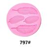 Novo molde de silicone de açúcar com pena, molde de gesso para aromaterapia, molde de argila ultraleve, molde para decoração de bolo