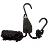 Cuerda colgante ajustable para exteriores con gancho, no necesita construir un toldo, tensor de cuerda para acampar, ajustador de hebilla de polea
