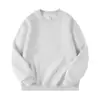 Sudadera de Vellón de Zorro Plateado Engrosada de 500G, Otoño e Invierno Cálida con Forro de Vellón Unisex Color Sólido Corte Holgado Cuello Redondo