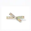 Pinza de Pelo con Lazo de Cristal de Moda Coreana para Mujer, Nuevo Clip para Flequillo Lateral de Verano con Sentido de Atmósfera, Pinza de Pato