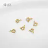 Hebilla de Resorte Chapada en Oro de 18 Quilates con Anillo Hebilla de Cola de Pez Accesorios para Joyería Hecha a Mano DIY Pulsera Collar Pulsera Accesorios para Joyería