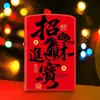 Isqueiro de Querosene Vermelho Ano do Cavalo Criativo Personalizado Estilo Chinês Isqueiro do Zodíaco de Ano Novo Presente Promocional