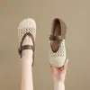 Sandalias Planas de Malla Transpirable de Moda Tendencia Otoño-Verano 2026 para Viajar con Bloques de Color Elegantes Zapatos Casuales para Mujer