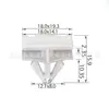 15236894 É Adequado para Fixadores, Presilhas e Presilhas Fixadoras de Saia Lateral e Soleira de Carro Buick Cadillac