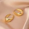 Brincos Grandes de Prata 925 para Mulheres, Brincos de Luxo Leve e Sofisticados com Senso de Design, Brincos de Argola de Nicho, Brincos Pendentes Exagerados, Brincos de Argola Simples