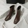 Botas de Salto Alto Super Bonitas da Moda Femininas Outono Inverno 2026 Novo Estilo Mais Vendidas Botas de Cano Curto Botas Emagrecedoras Femininas Combine com Calças de Barra Larga Botas de Cano Curto