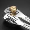 Pinza para alimentos tipo buffet Dao Qi, pinza multiusos para bistec y pasta, pinza para barbacoa coreana, pinza de acero inoxidable para alimentos y pan