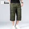 2026 Aliexpress Pantalones Cortos de Verano para Hombre Tendencia Europea y Americana Versátiles Deportivos de Tres Cuartos Rectos Casuales en Stock
