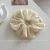 Goma para el pelo de lunares en blanco y negro estilo coreano para mujer, Diadema versátil de alta gama para ir al trabajo, Elegante banda para el pelo para coleta