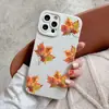 Funda de teléfono de hoja de arce de otoño pintada a mano más vendida transfronteriza, funda protectora mate para iPhone 17, funda suave de silicona para Apple 18pm