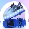 Tênis Heelys Infantil Atacado Patins de Rodas Carregáveis Iluminados de Quatro Rodas Brinquedos para Meninos Patins de Oito Rodas Tênis Esportivo para Meninas