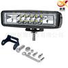 Luz de trabajo LED para coche, luz para motocicleta, 48 W, luz intermitente lateral bicolor, foco todoterreno