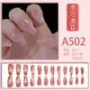 Peças de Nail Art Prontas, Unhas Postiças, Nail Art Simples de Limão com Gelo Transparente Estilo Celebridade da Internet, Alongamentos de Unhas e Unhas de Uso