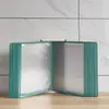 Soporte de Exhibición Magnético de Páginas Abatibles A4 10 Páginas Soporte de Documentos para Montar en Pared Carpeta para Hoja de Instrucciones de Operación de Taller Bolsa Insertable Transparente