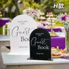 Transfronterizo Nuevo Arco Transparente de Acrílico Tarjeta de Mesa para Asientos de Boda Tarjeta de Exhibición Placa de Número de Mesa Fiesta Personalización