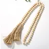Ins Conjunto de Cordão com Franjas e Contas de Madeira Estilo Europeu e Americano Enfeites Pendentes com Franjas e Contas de Madeira Decoração de Casa Amazon