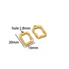 Presión de Aceite Acero Inoxidable Corazón Rectangular Mosquitero Colgante Encanto Hueco DIY Exquisito Collar Pulsera Accesorios Lote Transfronterizo