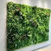 Parede de Plantas Parede de Fundo de Plantas Verdes Decoração de Parede Interna Varanda Cabeça de Porta Tridimensional Gramado Artificial Biônico