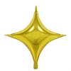Globo de aluminio de 10 pulgadas con forma de estrella de cuatro esquinas, pequeño, para fiesta de cumpleaños, decorativo, de aluminio