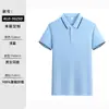 Camisa polo de manga curta para trabalho feita sob medida uniforme de grupo de verão camiseta de secagem rápida para homens e mulheres com impressão de logotipo e bordado
