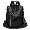 Mochila Retro de Couro Macio para Mulheres 2026 Nova Mochila de Grande Capacidade para Mulheres Mochila Casual de PU Bolsa Feminina Antifurto