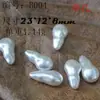 Perlas Artificiales de Imitación Barrocas con Forma Asimétrica de ABS, Perlas de Ostra con Agujero Recto, Perlas de Burbuja de Ostra con Medio Agujero, Perlas de Imitación