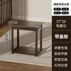 Mesa de té pequeña para el hogar, mueble auxiliar, mueble auxiliar de madera maciza, mesa de centro, tetera, cubo integrado, mueble para té