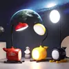 Suporte para Canetas Lâmpada de Mesa LED Desenho de Caracol Carregamento USB Proteção Ocular Infantil Luz Noturna Presente Logotipo Lâmpada de Mesa