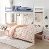 Modelo nuevo 2026, siempre en stock, versión AB de algodón puro 13372, juego de tres piezas estampado para dormitorio estudiantil, estilo sábana de algodón puro de doble cara