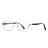 Gafas Originales Anti-Luz Azul 3171 con Varillas Anchas de Alambre Dorado, Montura Pequeña, Populares en Sudamérica, Unisex, Gafas Sin Graduación