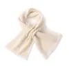 Suéter de cachemira 2026 Otoño/Invierno Nuevo Estilo para Mujer Bloque de Color Versátil Tejido Cruzado Práctico Bufanda Cálida Suave Polaina Pequeña