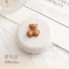 Peine Masajeador de Oso Espejo Lindo Portátil Mini Peine con Almohadilla de Aire Plegable para Niños Peine con Bolsa de Aire Espejo Masajeador