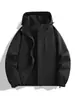 Chamarra cortavientos de otoño Enbu para hombre, estilo pareja para exteriores, marca de moda, disponible en varios colores, chamarra con capucha unisex