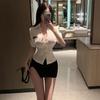Nuevo uniforme de lencería sexy, tentación, puro deseo, ropa, traje de mujer policía, coqueteo, cama caliente, pasión.
