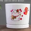 Maceta de Cerámica Tamaño Grande Oferta Especial Liquidación Interior Escritorio Balcón Suculenta Maceta Pequeña Clorofito Helecho Espárrago Maceta Simple Blanca