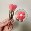 Pincel de Maquiagem Flor de 5 Pétalas Único, Pincel para Blush, Pincel para Iluminador, Pincel para Pó Solto, Pincel para Contorno, Ferramenta de Beleza, Iluminar e Fixar Maquiagem