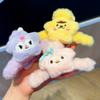 Presilha de Cabelo de Pelúcia Star Sanrio para Mulheres, Presilha Tubarão Melody, Presilha de Cabelo Fofa e Bonita na Parte de Trás da Cabeça, Acessórios de Cabelo