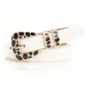 Cinturón Versátil Personalizado para Mujer, Cinturón Decorativo Simple y Elegante, Cinturón Decorativo de Alta Gama para Vestidos, Cinturón de Leopardo para Mujer