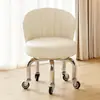 Banqueta Giratória Doméstica com Encosto, Banqueta Pequena com Rodas, Banqueta Baixa, Banqueta Redonda, Banqueta de Preenchimento de Costura, Banqueta Móvel, Banqueta de Aprendizagem Infantil