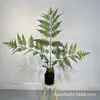 Helecho cabeza de mono seda dorada simulación árbol falso plantas de interior adornos para sala de estar grande helecho pelo dorado perro helecho en maceta planta verde biónica