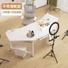 Mesa de transmisión en vivo expositor de ventas de streamer escritorio de computadora móvil oficina exclusiva para streamer escritorio de trabajo giratorio mesa