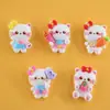 Gatito lindo joyería diy pegamento de crema accesorios de resina pasador cordón para el pelo parche material para manualidades diy accesorios diy hechos a mano