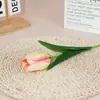 Tulipán de Cabeza Única Transfronterizo Accesorios y Adornos de Fotos Antiguas Tablero de Fondo para Disparos Suministro Directo del Fabricante Flores Artificiales