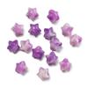 Cuentas perforadas de dos colores con forma de estrella de cinco puntas en forma de gelatina acrílica, para hacer pulseras, collares y accesorios con cuentas.