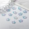 Tiktok popular dois-cor noite dupla cisne acessórios para unhas gelo transparente todos os jogos pequenos acessórios DIY decorações de unhas artesanais