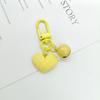 Nuevo llavero de cara cortada color caramelo resina amor campana bolsa accesorios airpods bolsa para audífonos colgante para unidad USB
