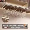 Estante para Copas de Vino de Madera de Nogal, Soporte Colgante para Copas con Pie, Instalación sin Taladro, Estilo Vintage, Estante de Almacenamiento de Alta Gama para el Hogar