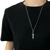 Plata Esterlina S925 Personalizada Resistente Espada de Siete Estrellas Tian Shi Colgante Lateral Retro Accesorio Taoísta Colgante Versátil Accesorio Coleccionable